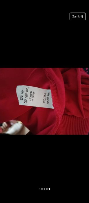 Różowy sweter z falbankami rozmiar M