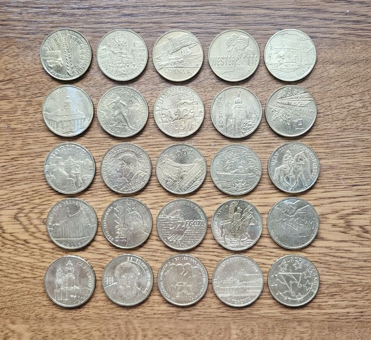 25 monet 2 zł okolicznościowych NBP (Nordic Gold)