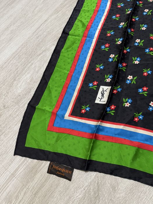 Вінтажна шовкова хустка Yves Saint Laurent оригінал