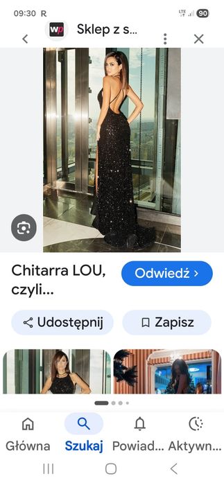 Sukienka czarna Lou cekiny