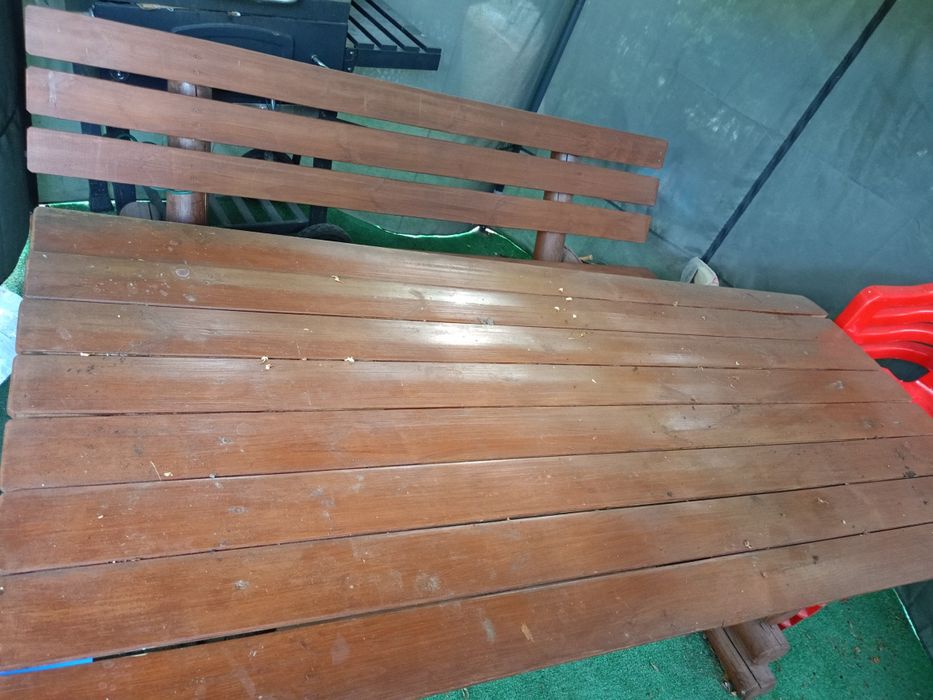 Komplet ogrodowy drewniany