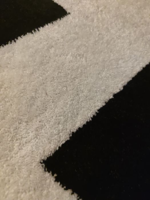 Dywan, jodełka, czarno-biały wzór, 160 cm x 226 cm