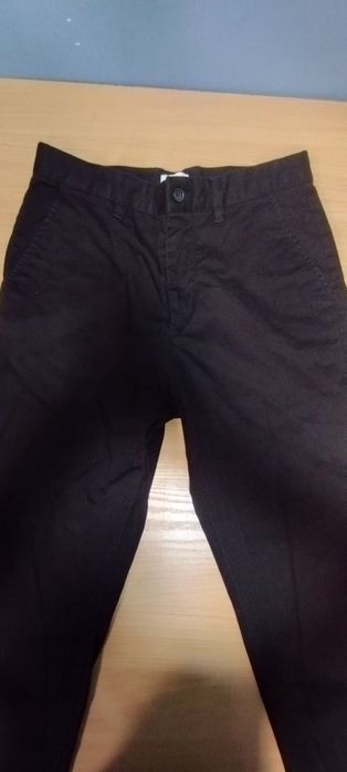 Czarne spodnie 29/32 galowe do szkoły