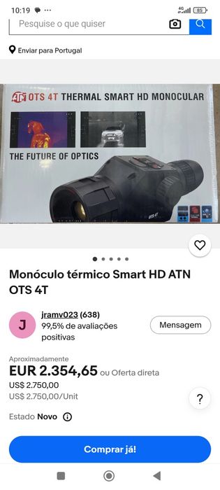 Monóculo Térmico ATN OTS 4T