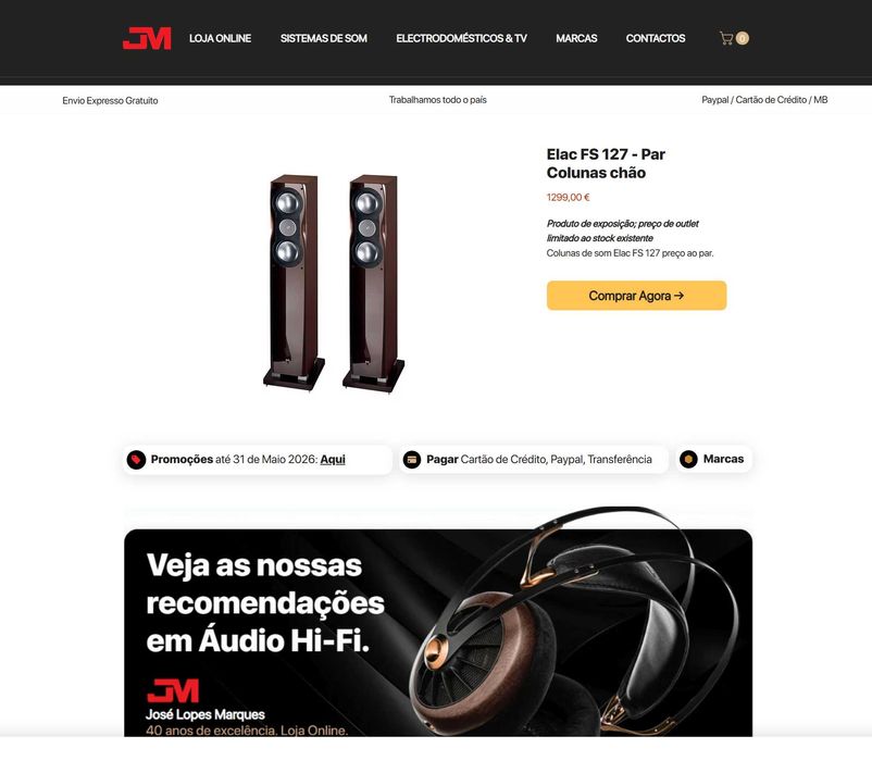 colunas de chao elac FS-127