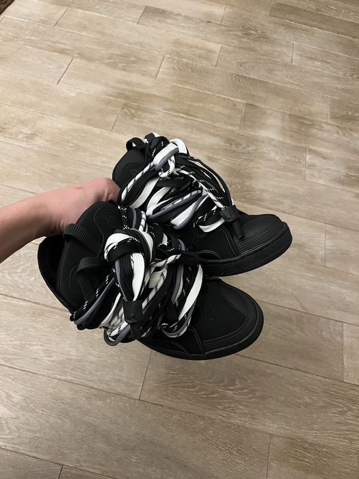 Lanvin curb mixed lace