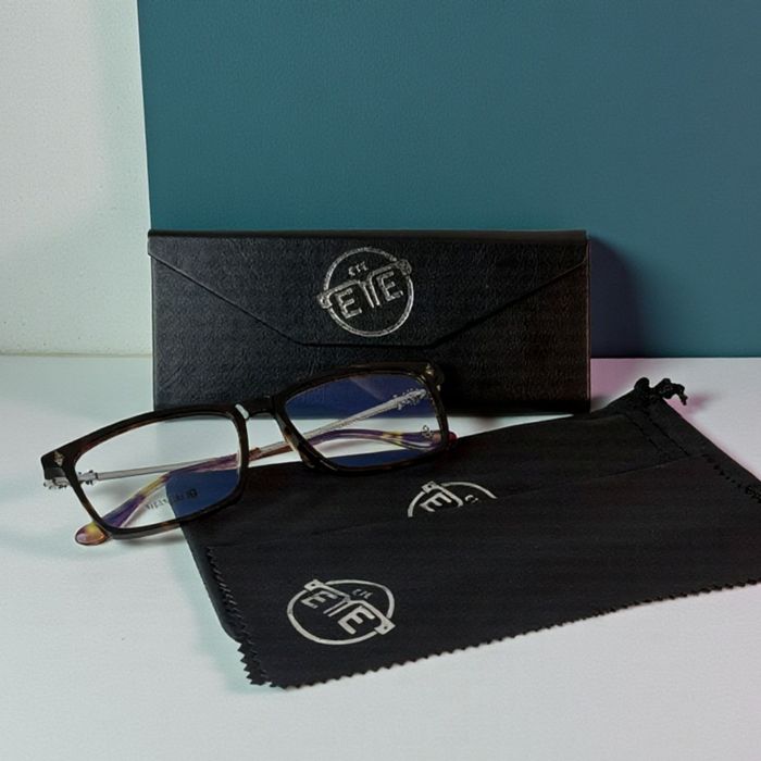 Okulary gotyckie oprawki acetat tytan tortoise