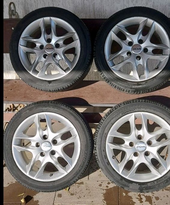 Літні колеса в зборі з титановими дисками 195/50 R15 82H