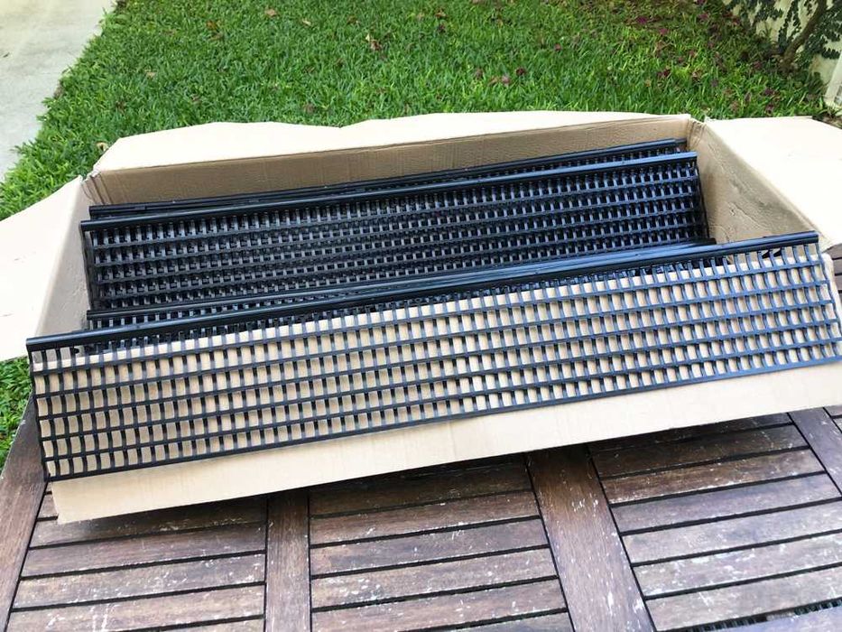 Grelha de proteção para calha de caleiras de telhado - NOVAS
