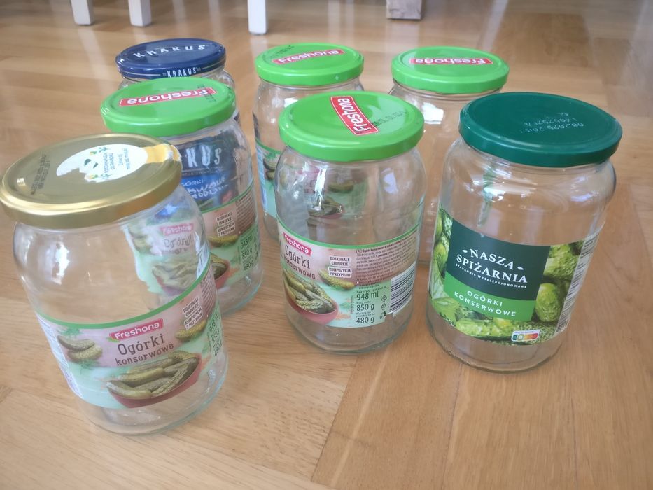 Słoiki szklane 1 litr czyste