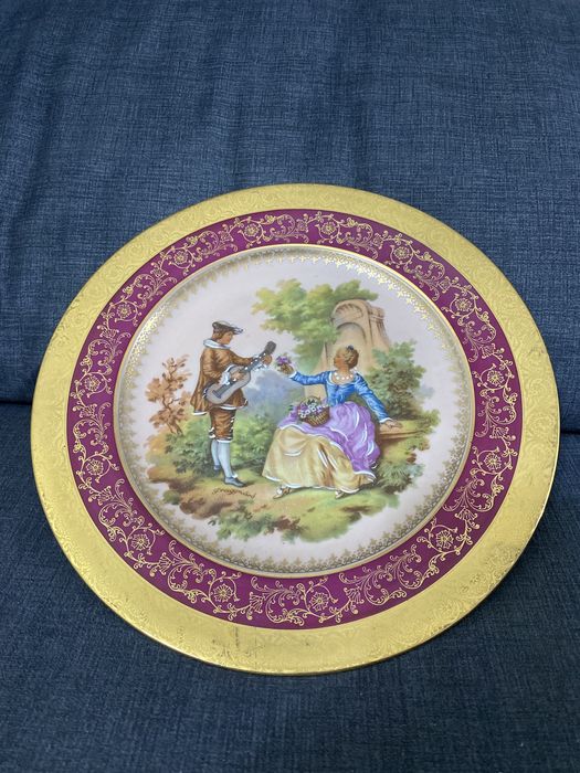 PRATO de porcelana JS de LIMOGES