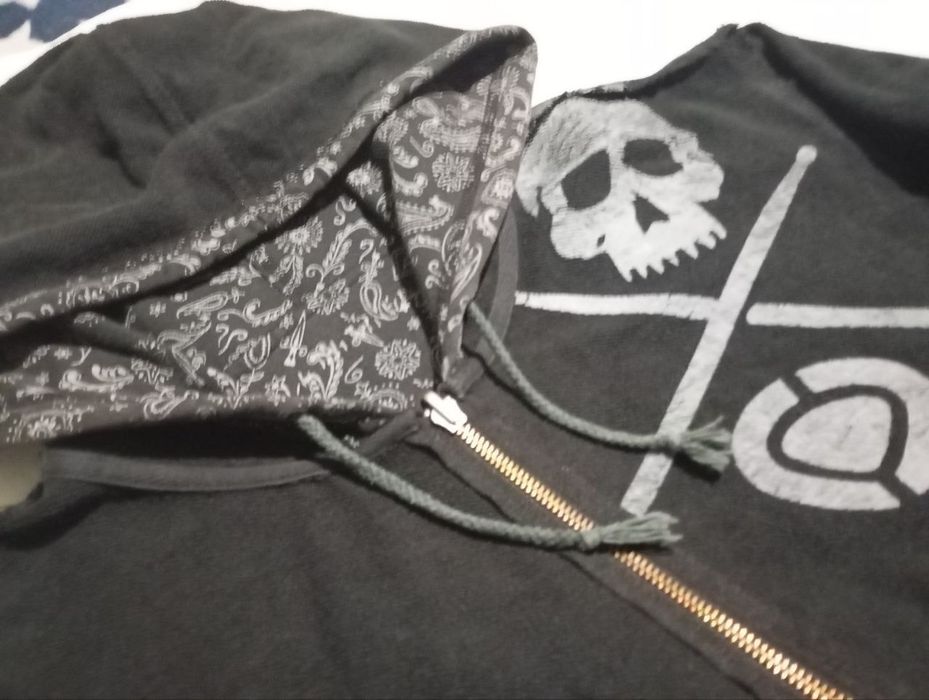 Винтажная двусторонняя зип-худи C1RCA (Circa) | Y2K Skater Style