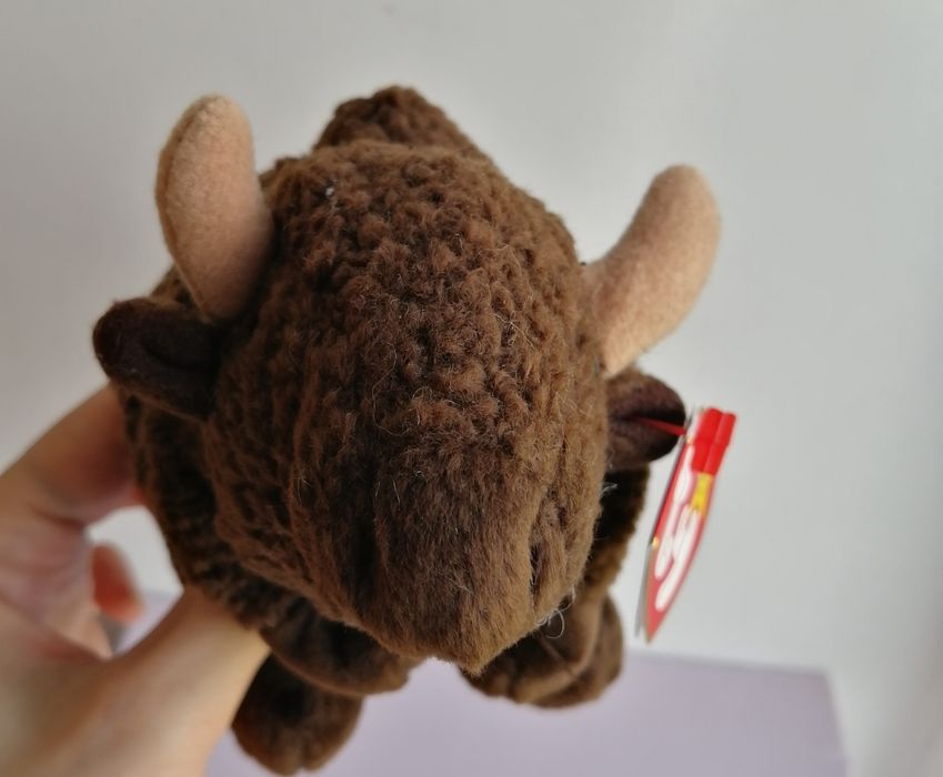 Колекційний бізон Ty Beanie Babies 1998 року вінтажний м'яка іграшка Ty вінтаж колекція ту baby 27 вересня