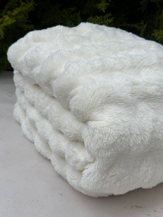 Акція 3 дні! Плюшевий плед кролик шиншила Покривало покрывало