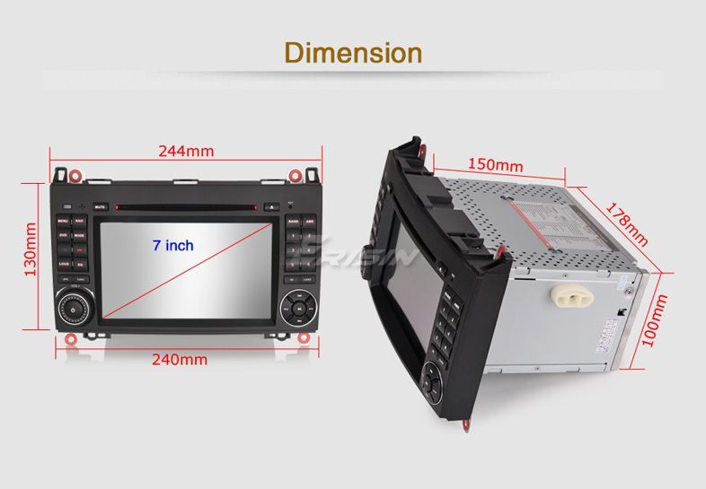 Auto-radio  2 din android 14 para Mercedes CLASSE A B W169 W245