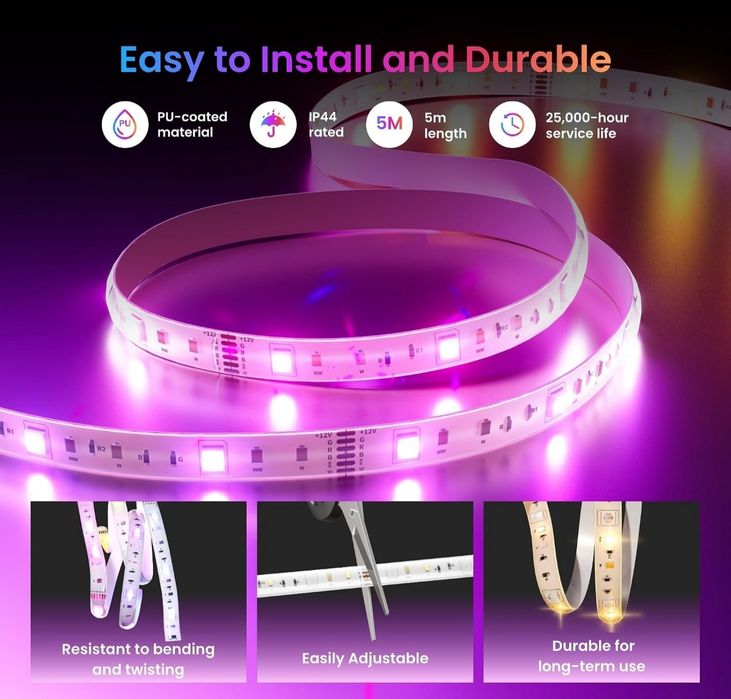 Taśma świetlna LED  RGB LED SwitchBot 3 5m