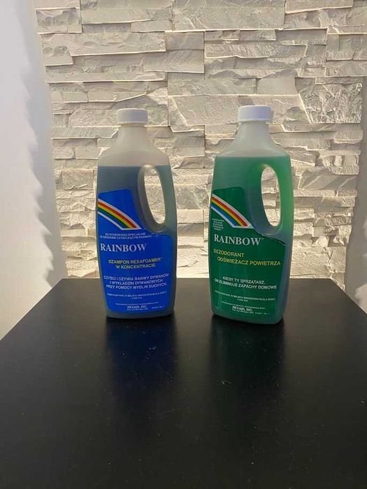 Odświeżacz dezodor + szampon koncentrat sucha piana odkurzacz Rainbow