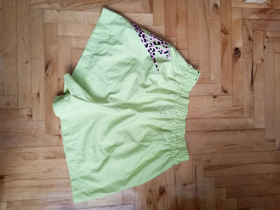 Nike Krótkie spodenki sportowe limonkowe rozm.L/40/12