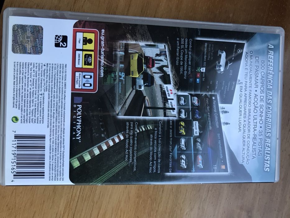 Jogo PsP grand turismo (simulador )