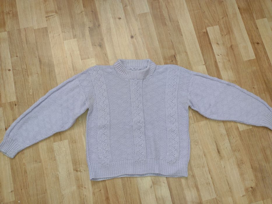 Sweter damski lilowy L