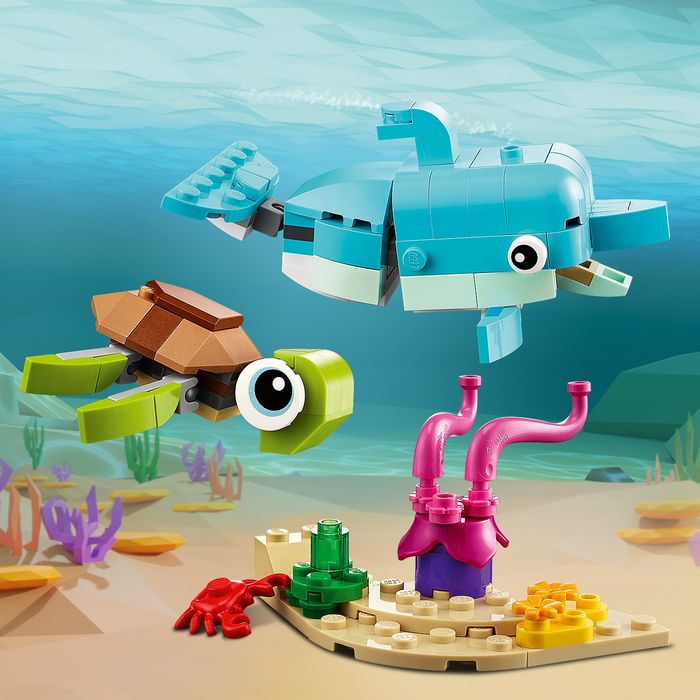 LEGO, creator, podwodny świat, zwierzęta wodne, 6+, 31128, klocki