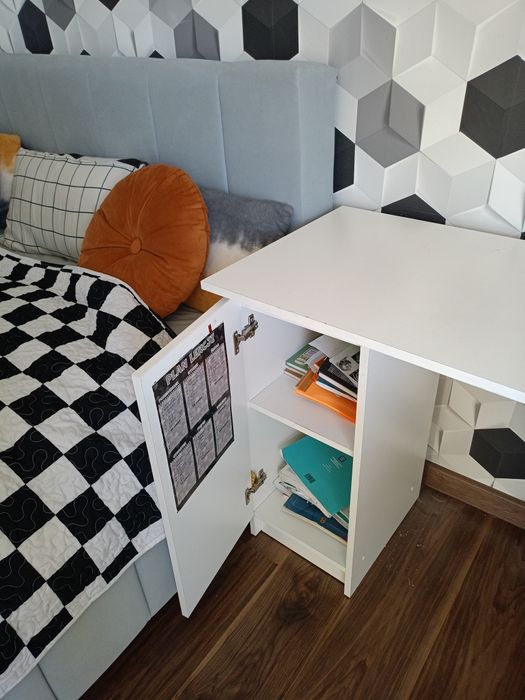 Biurko rogowe Ikea biale 160x170
