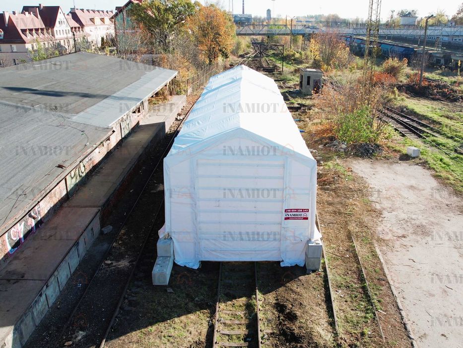 Garaż przenośny hala namiotowa namiot hangar na kampera 6x15x4,8 m