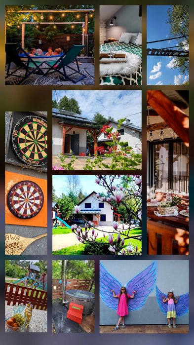 Duże komfortowe DOMKI 10os Radawa balia