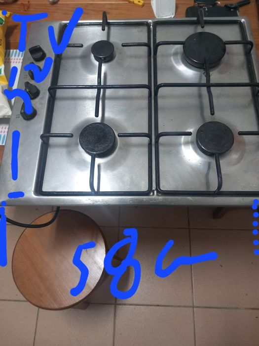 Placa de fogao a gas