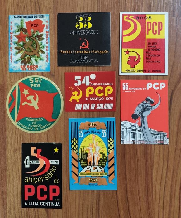 Autocolantes politica PCP - vários