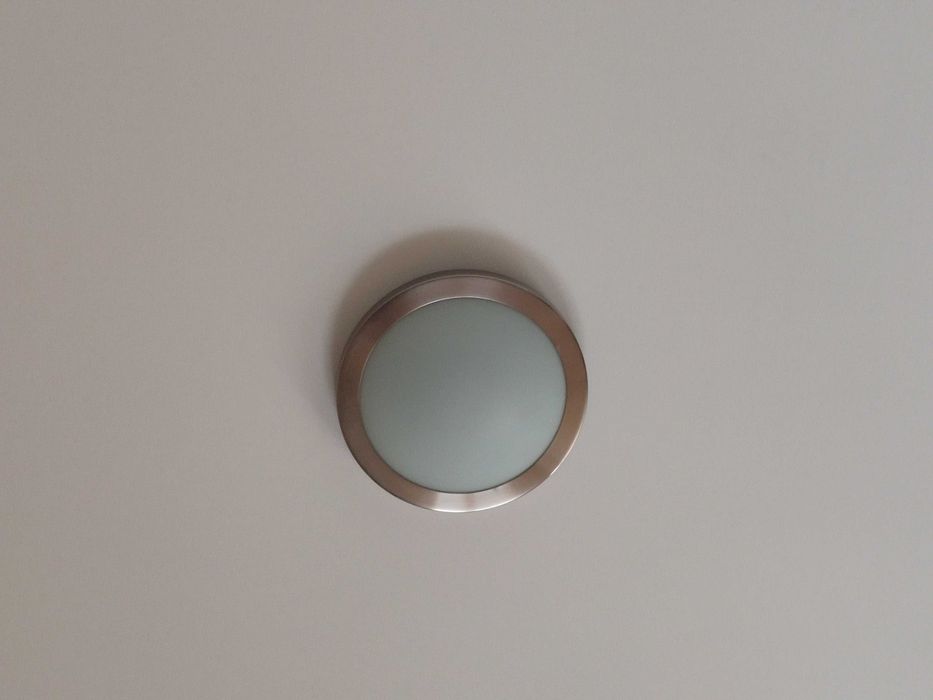 plafon circular teto metal e vidro