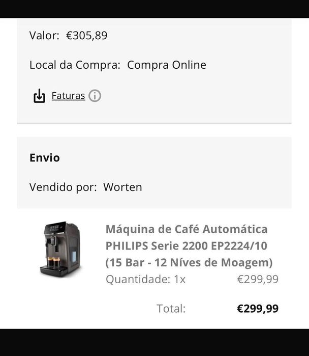 Máquina de cafe