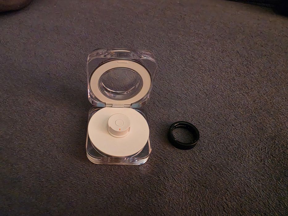 SAMSUNG Galaxy Ring Czarny Tytan, rozmiar: 8, pierścień Samsung, gwarancja do 2028, jak nowy