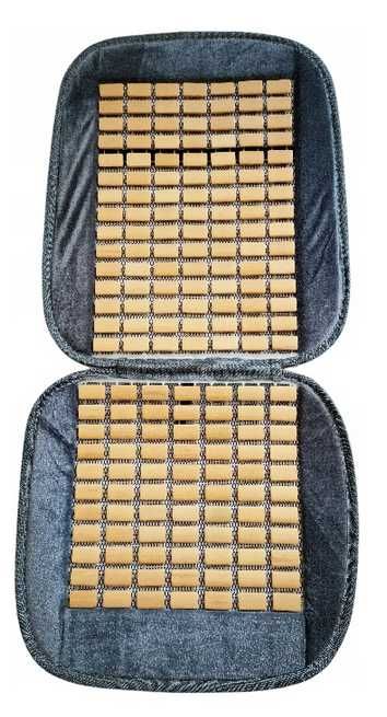 Pokrowiec na Fotel do auta Bambus+ welur- SZARY -Oddychający