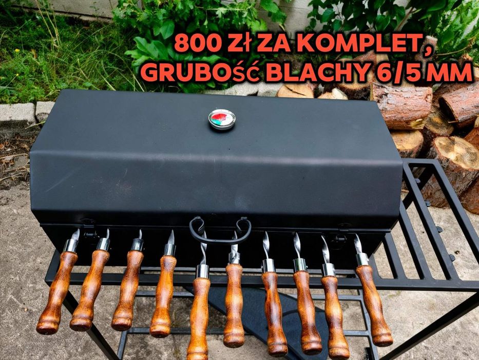Grill ogrodowy ogniskowy trójnóg. Grill