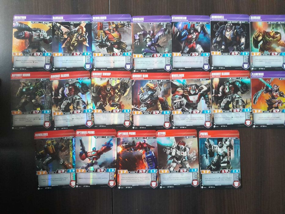 Transformers TCG - 19 kart postaci