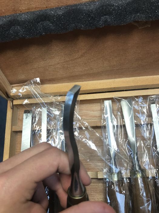 conjunto de goivas para marcenaria