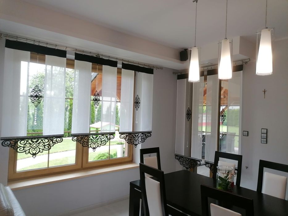 Firany, ażury, rolety, nowoczesne - panel line glamour lux
