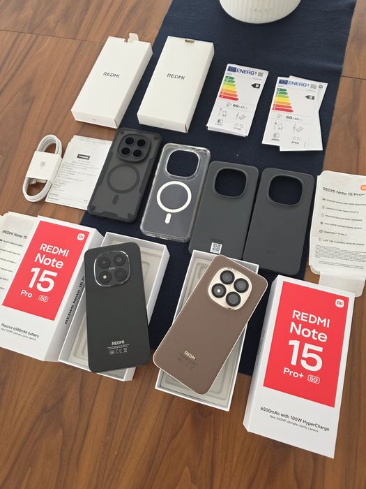 Redmi Note 15 Pro Plus 5G 12GB/512GB, 15 Pro 256GB NOVO. Troca/retoma. Fatura, garantia, capa