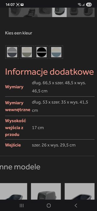 PeeWee EcoDome duża kuweta dla kota