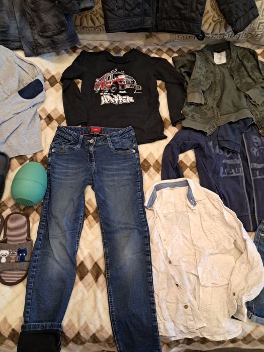 Пакет речей та взуття р.35 на хлопчика 128-134  куртка джинси худі