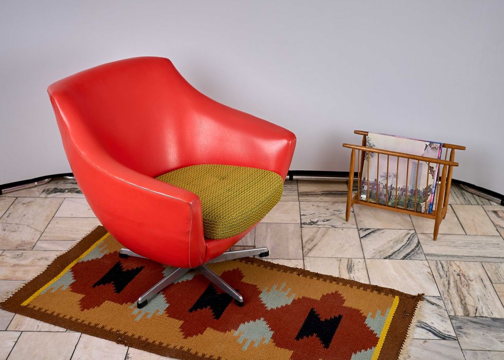 Fotel obrotowy retro, design, UP Zavody Czechosłowacja  Vintage