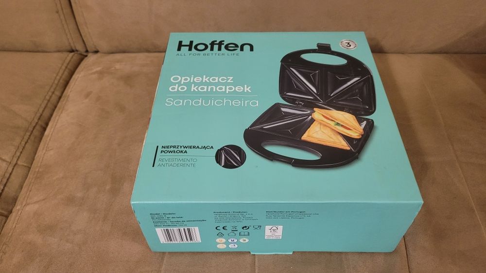Opiekacz do kanapek sandwich Hoffen 750W