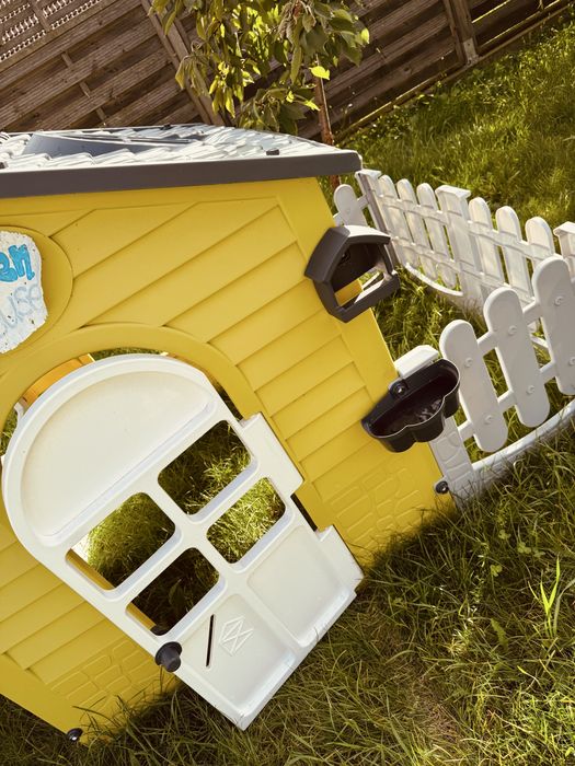 Domek ogrodowy Mochtoys płotek stolik krzesełko