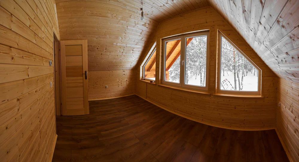 Dom 70 m2 drewniany, letniskowy lub całoroczny