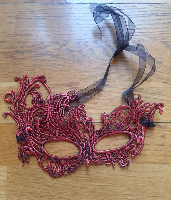 Maska karnawałowa wenecka bal maskarada roz. Uniwersalny  dwustronna