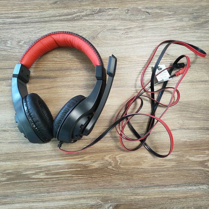 Słuchawki gamingowe z mikrofonem nowe PC lap