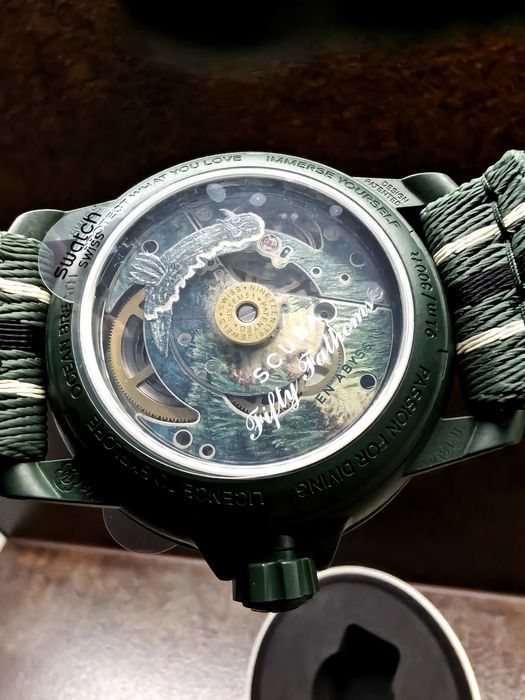 zegarek Blancpain X Swatch Green Abyss