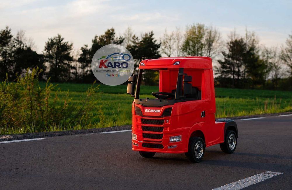 Scania TIR Auto Na Akumulator Pojazd dla dzieci Full LED Panel Koła EVA