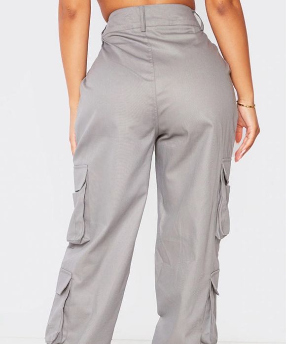 Стильні сірі брюки-карго